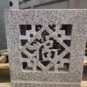 包头 芝麻白花岗岩镂空雕花灯笼
