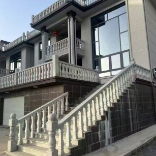 包头 芝麻白别墅阳台栏杆，楼梯栏杆