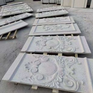 包头 芝麻白干挂雕花板