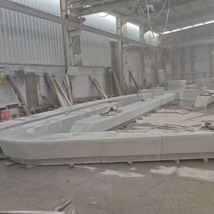 包头 花岗岩整石坐凳拼装