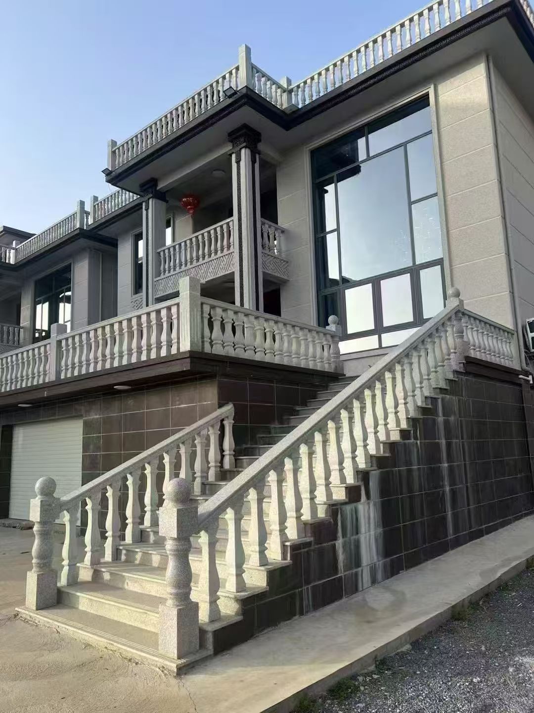 包头 芝麻白别墅阳台栏杆，楼梯栏杆