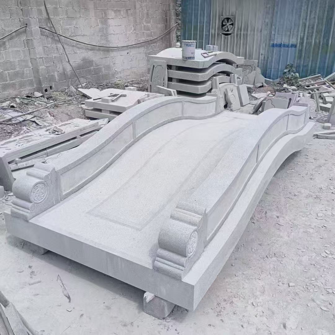 包头 芝麻灰花岗岩园林景观 小石桥