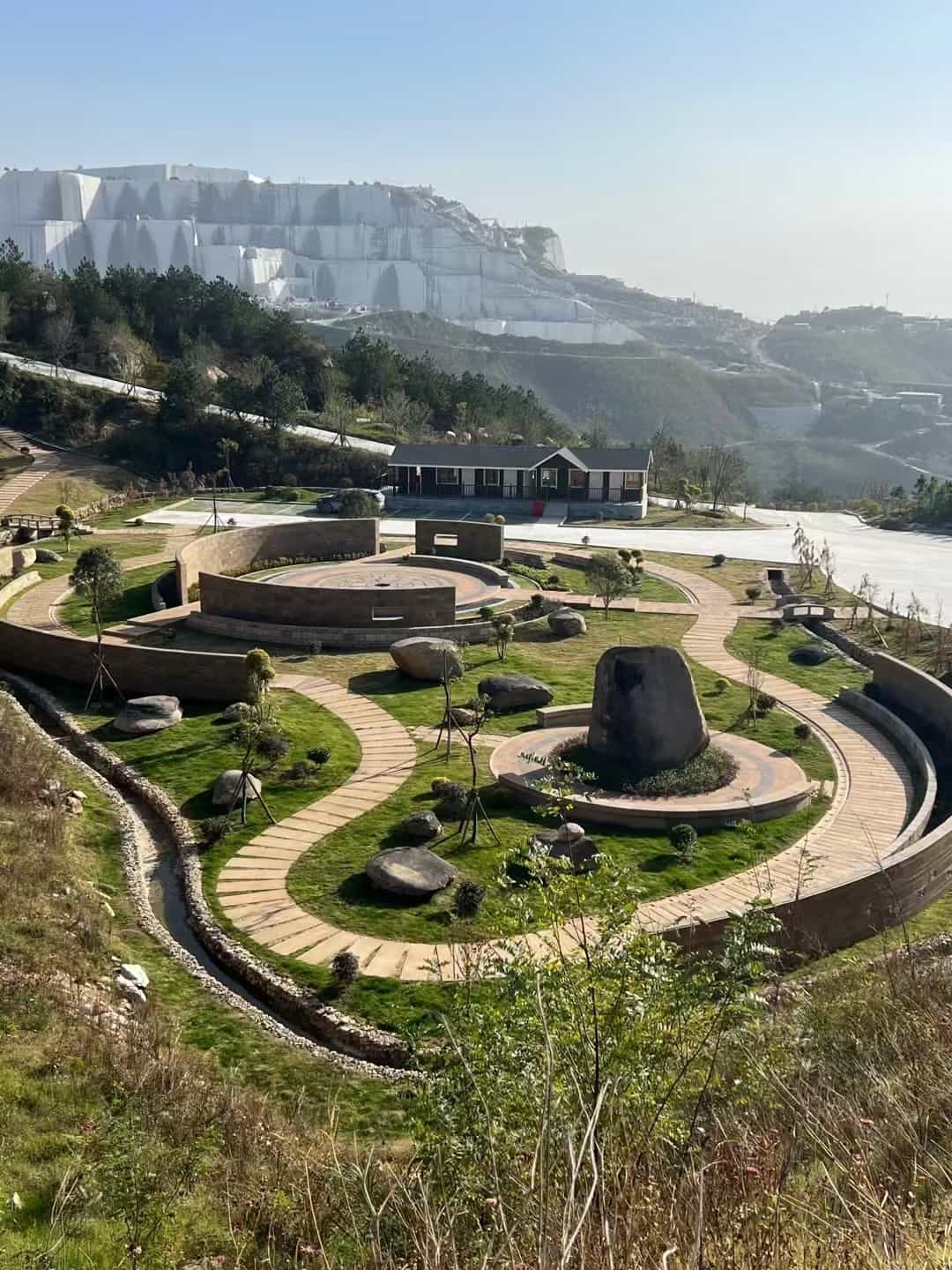 包头仿古石铺装整体效果