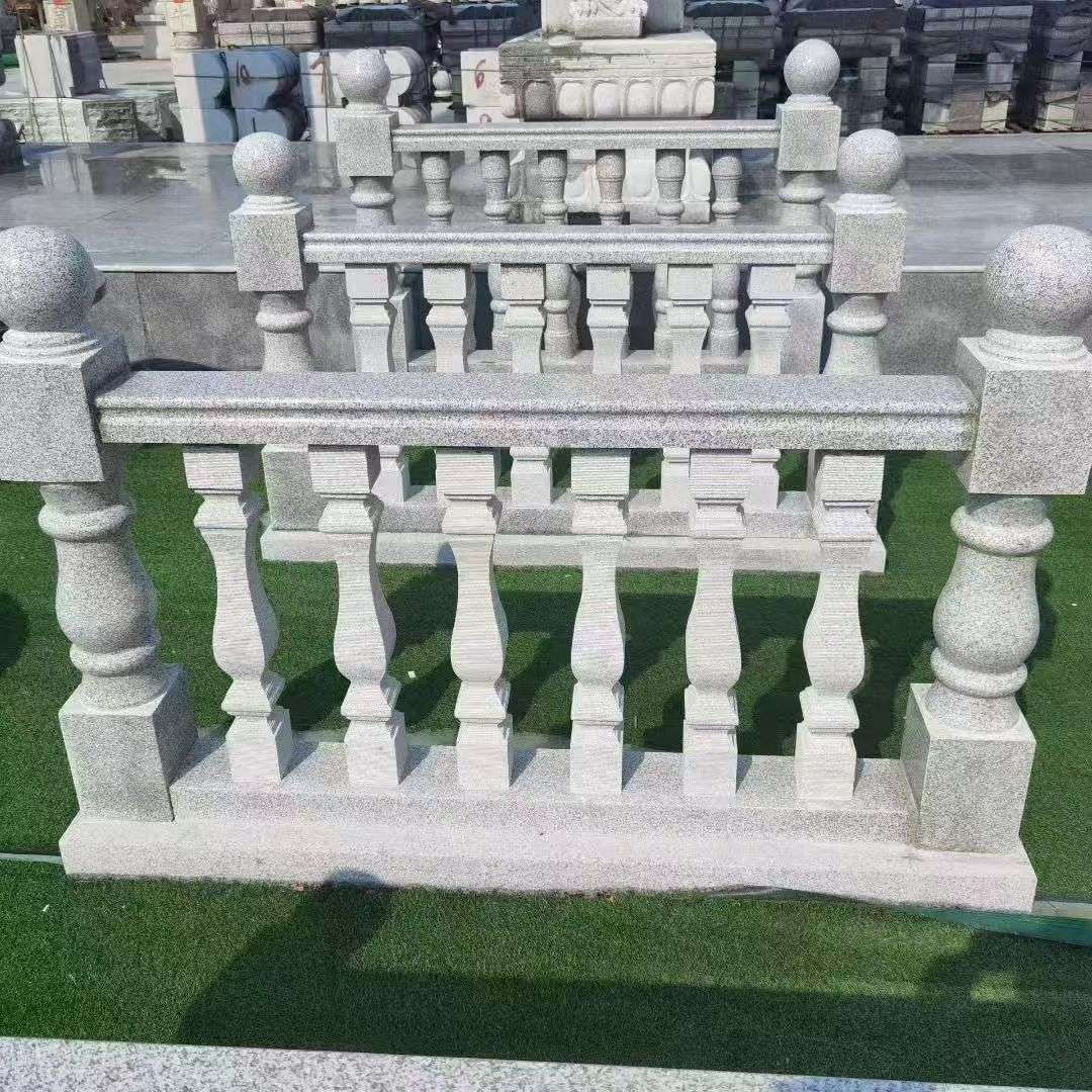 包头 别墅石材栏杆特写