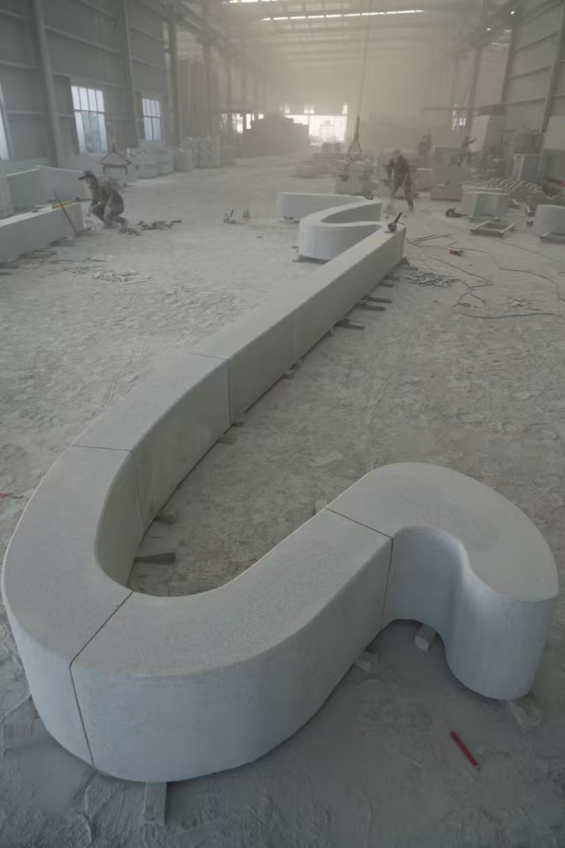 包头 花岗岩整石坐凳拼装