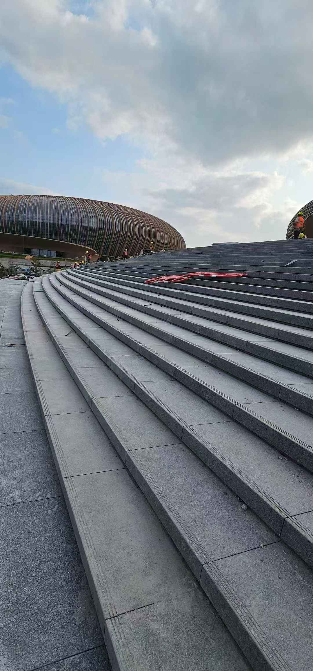 包头 弧形整石台阶铺装效果图