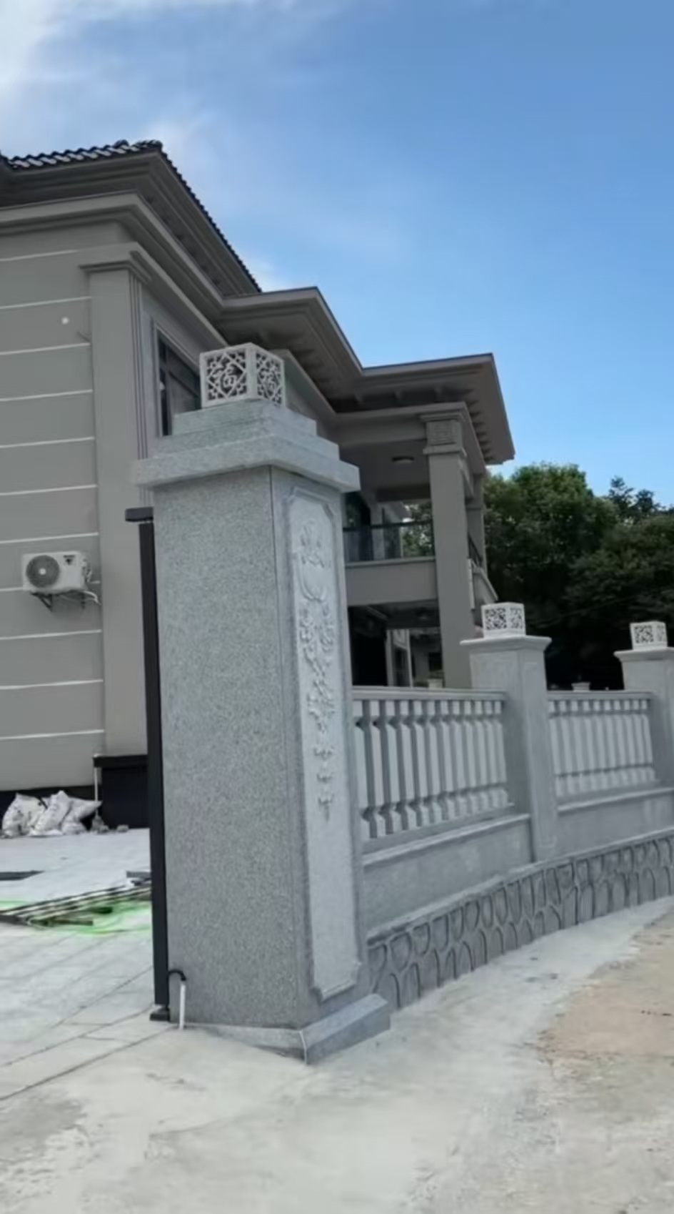 包头 芝麻白别墅围墙栏杆，私人订制