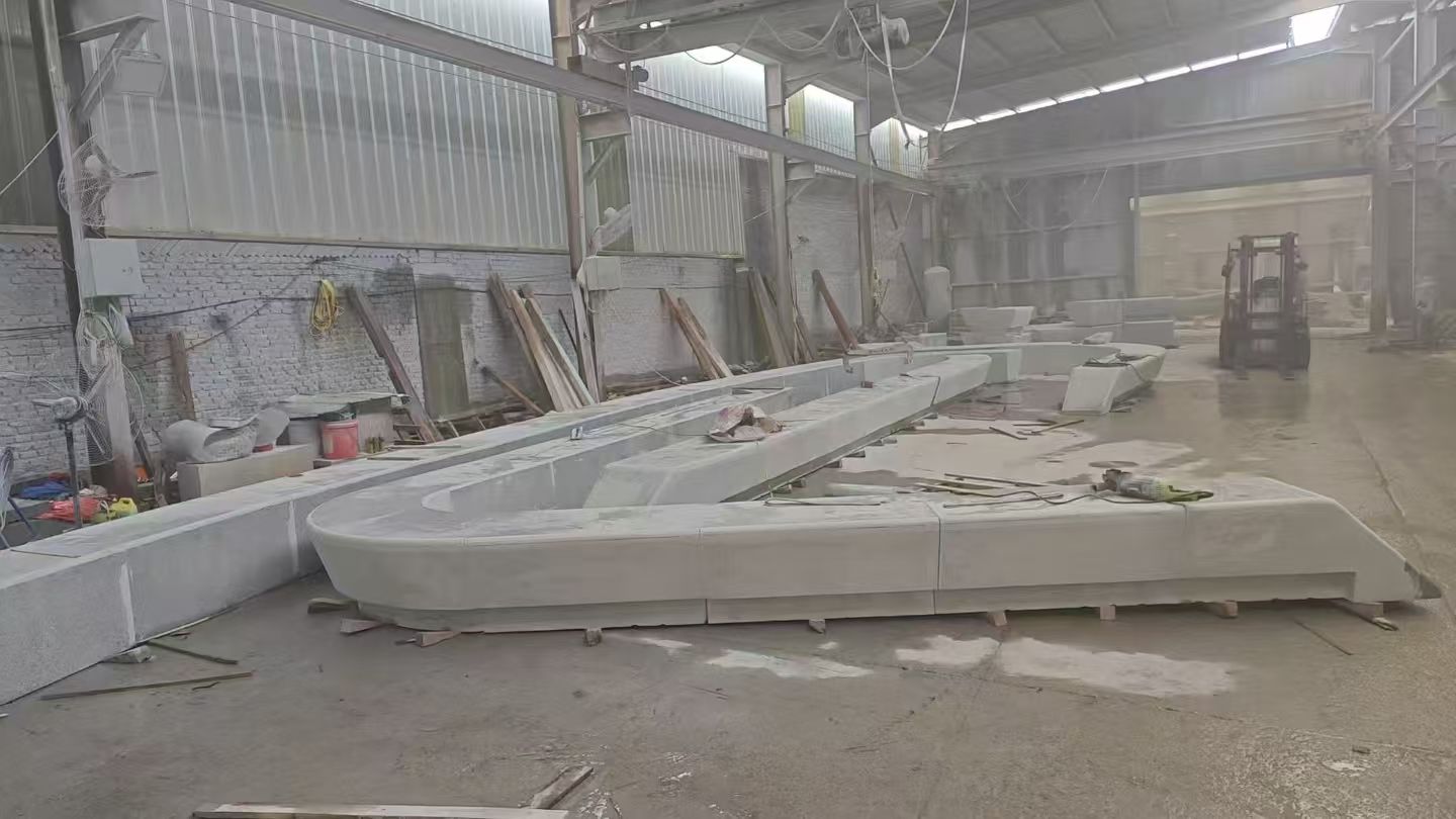 包头 花岗岩整石坐凳拼装